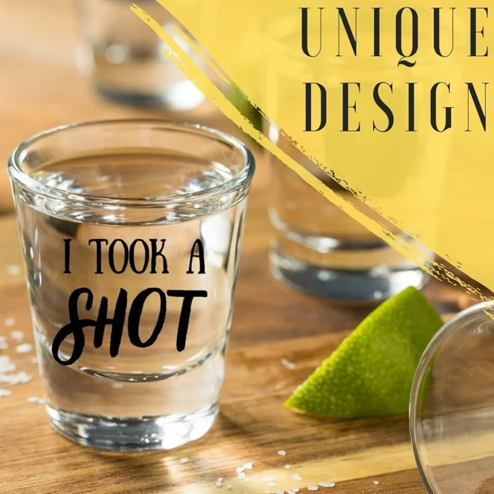[5x$25] ⭐️ NEW 2-Pack Mr. & Mrs. Wedding Shot Glass Set Engagement Gift - NWT